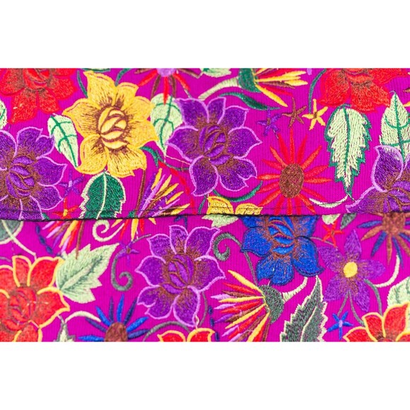 Women's Purse Handmade Crossbody Mexican Clutch Floral Embroidered Shoulder Bag - Picture 3 of 9